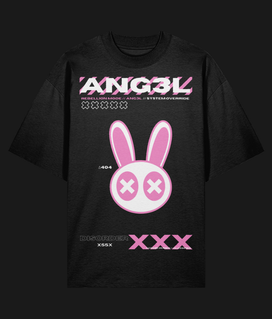 ANG3L BUNNY // SYSTEM OVERRIDE OVERSIZED T-SHIRT (Only 6 left - won't be restocked)
