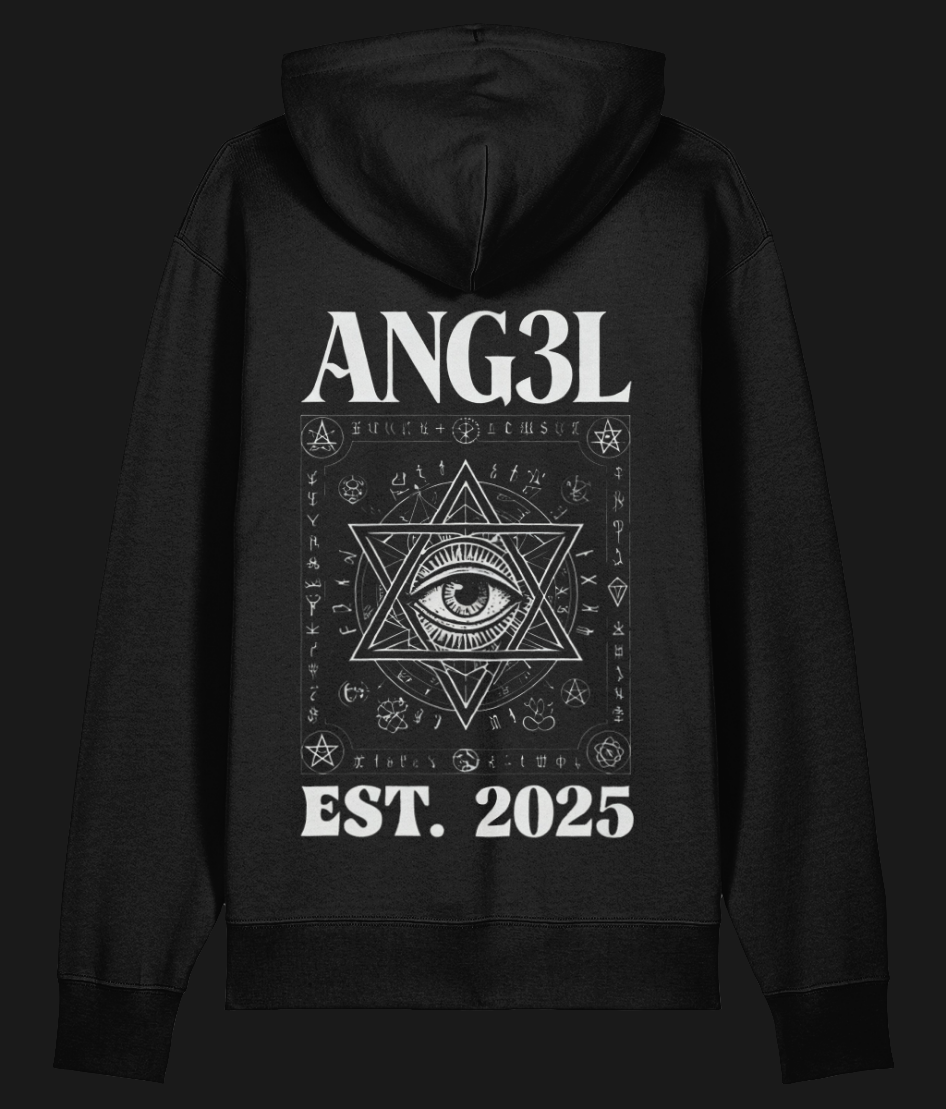 ANG3L "Visionary" Hoodie – Black Edition ( Low stock won't be re stocked)