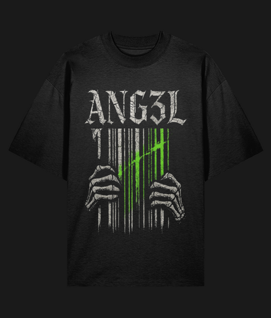 ANG3L ’Property of No One’ Oversized Tee – Gothic Streetwear 