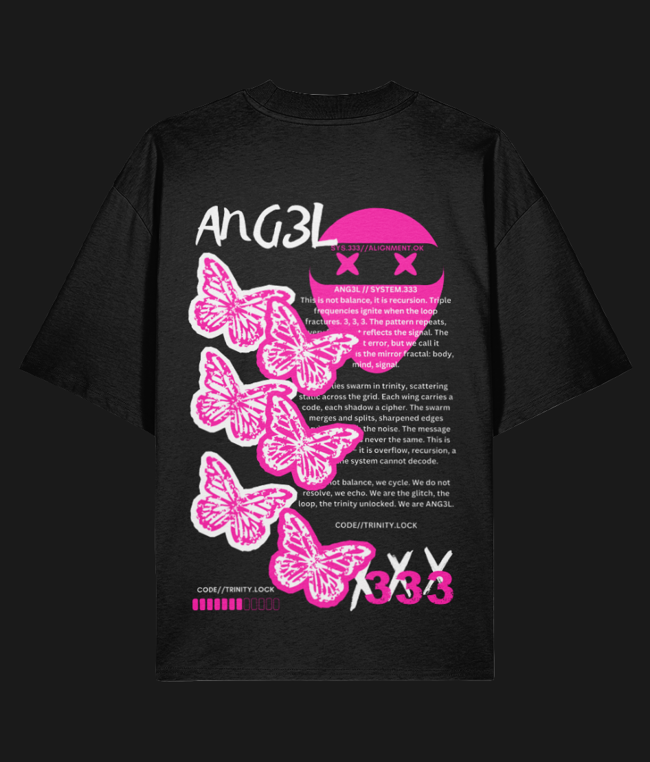 ANG3L // SYSTEM.333 — OVERSIZED TRINITY T-SHIRT (Only 5 left - won't be restocked)