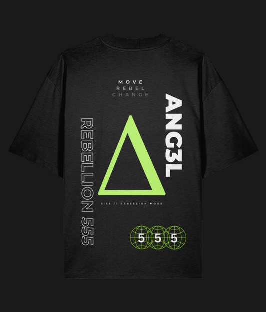 ANG3L 555 REBELLION OVERSIZED T-SHIRT (Only 7 left - won't be restocked)