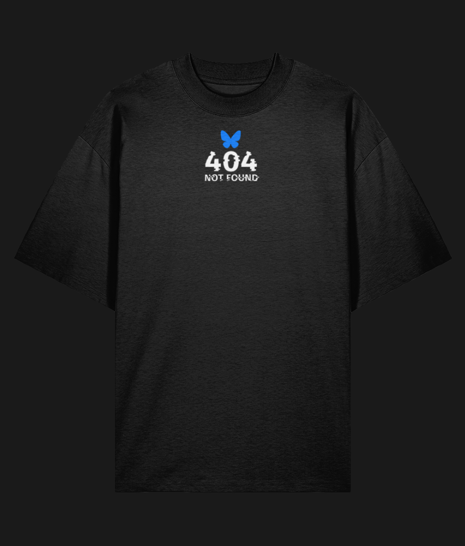 ANG3L // SYSTEM.555 "404 NOT FOUND" OVERSIZED T-SHIRT (Only 8 left - won't be restocked)